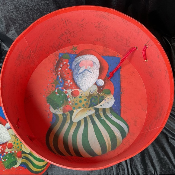 Christmas Santa Stackable Nesting Boxes Set
Of 3 Holiday Gift Hat Box - Picture 3 of 7